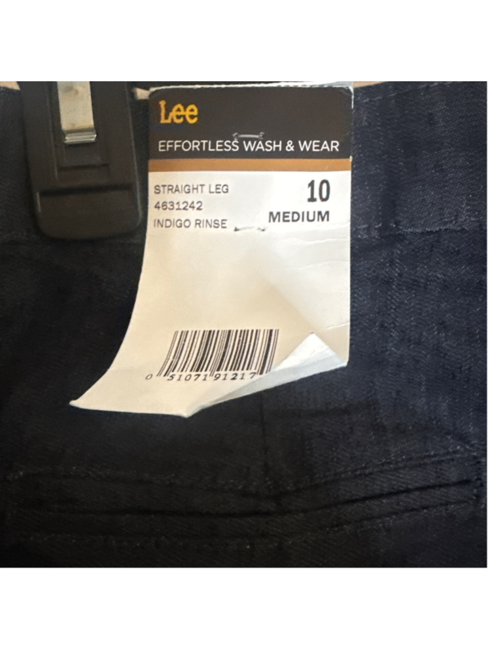 Lee Indigo Straight Leg Jeans Size 10 - Picture 3 of 4